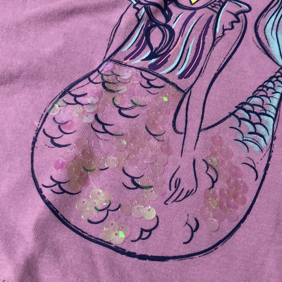 365Kids Purple Sequin Mermaid T-shirt Girls Size 5 - Picture 4 of 10